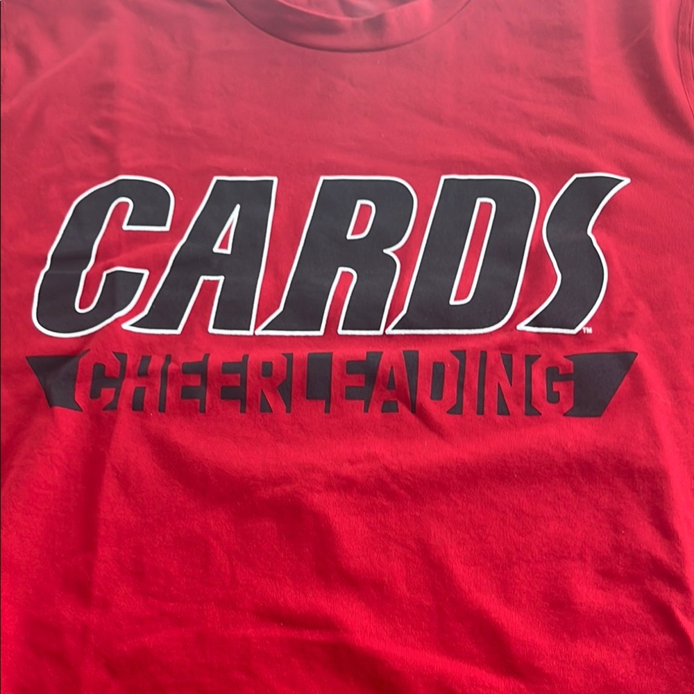 University of Louisville Adidas Cheer t-shirt Red